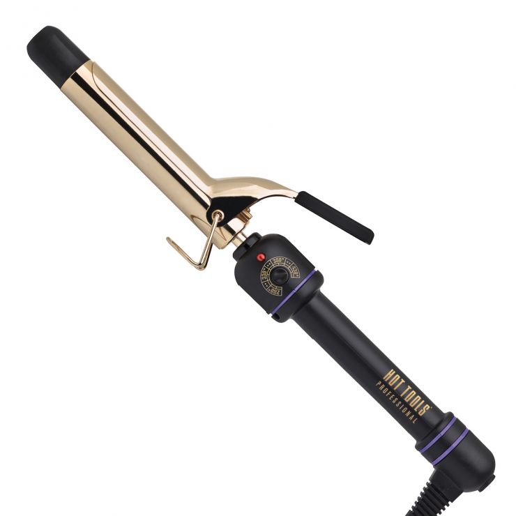 24K Gold Curling Iron Wand Hot Tools Professional