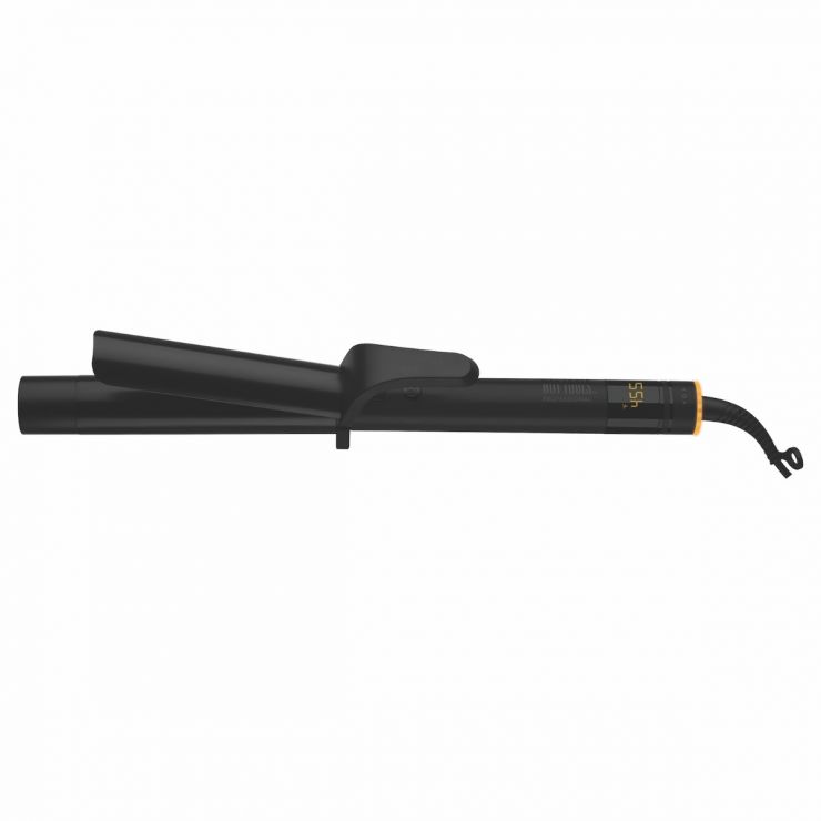 Hot tools curling iron black gold deals