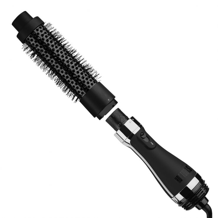 Black Gold One Step Detachable Round Brush Dryer And Styler Hot Tools Professional